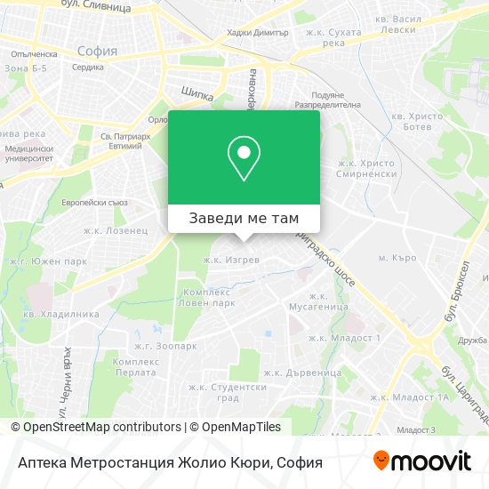 Аптека Метростанция Жолио Кюри карта