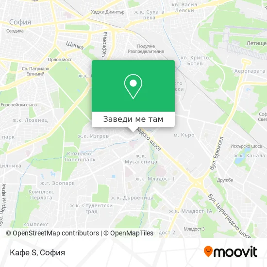 Кафе S карта