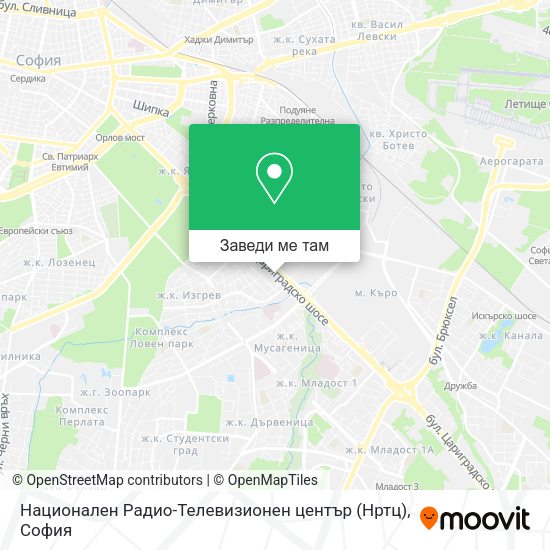 Национален Радио-Телевизионен център (Нртц) карта