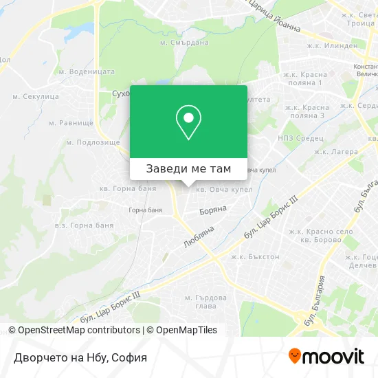 Дворчето на Нбу карта