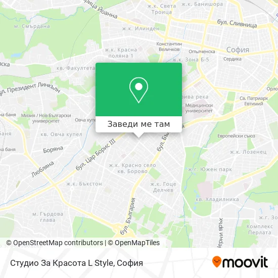 Студио За Красота L Style карта