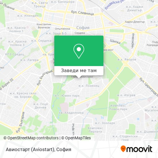 Авиостарт (Aviostart) карта