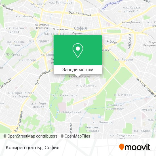Копирен център карта