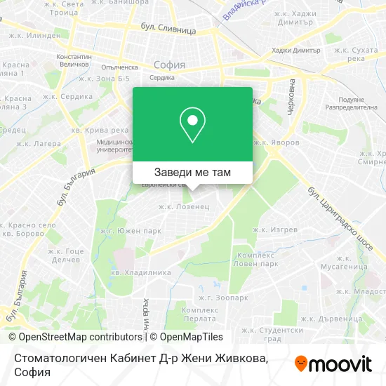 Стоматологичен Кабинет Д-р Жени Живкова карта