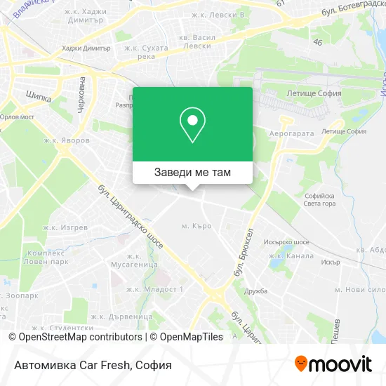 Автомивка Car Fresh карта
