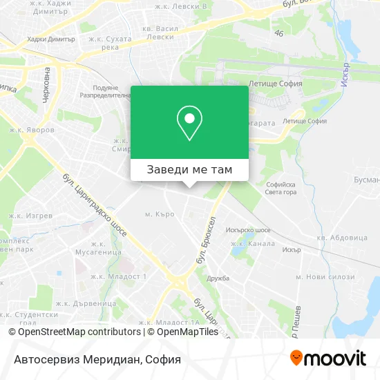 Автосервиз Меридиан карта