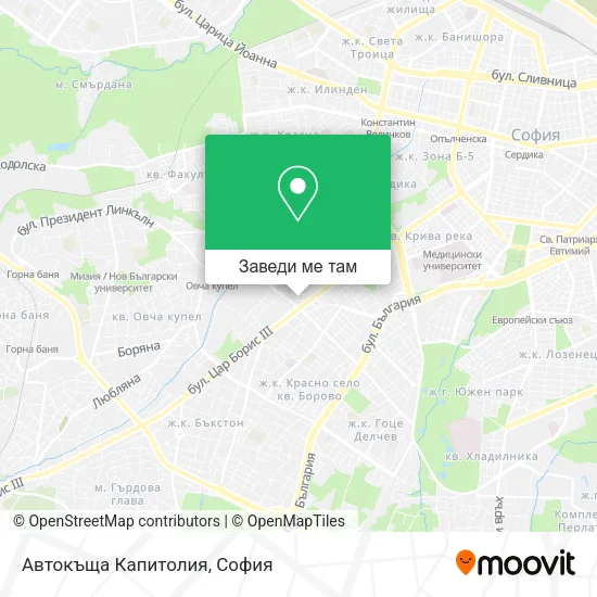Автокъща Капитолия карта