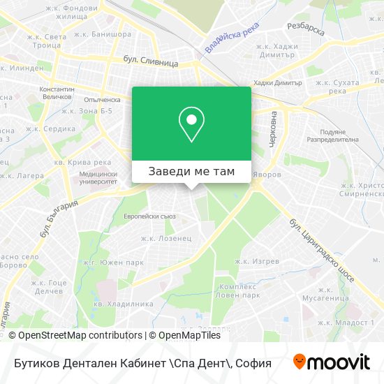 Бутиков Дентален Кабинет \Спа Дент\ карта