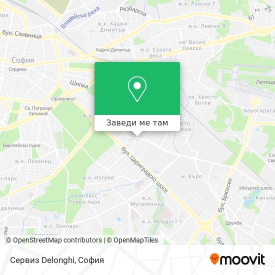 Сервиз Delonghi карта