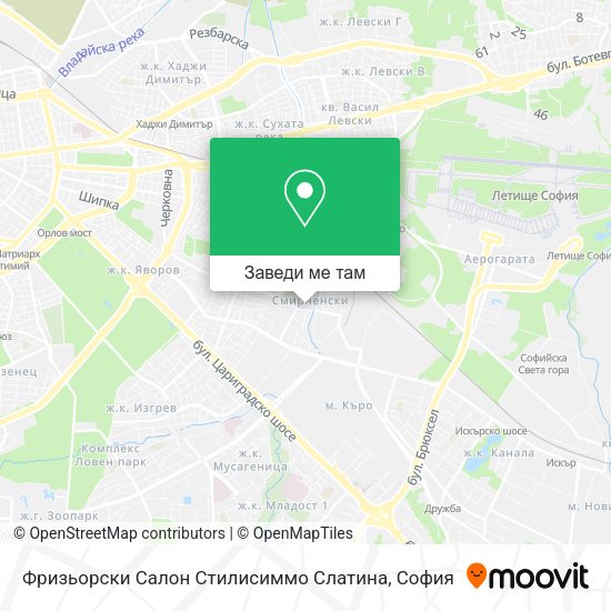 Фризьорски Салон Стилисиммо Слатина карта