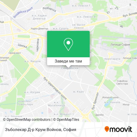 Зъболекар Д-р Крум Войнов карта