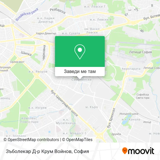 Зъболекар Д-р Крум Войнов карта