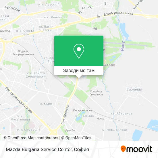 Mazda Bulgaria Service Center карта