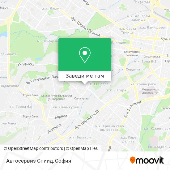 Автосервиз Спиид карта