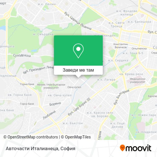 Авточасти Италианеца карта