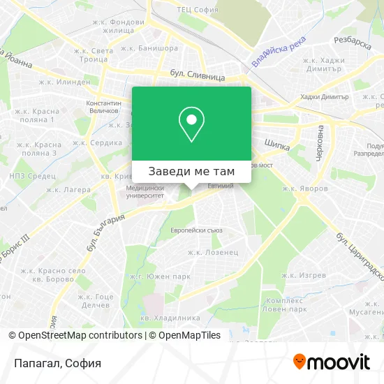 Папагал карта