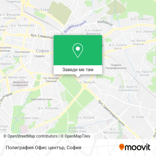 Полиграфия Офис център карта