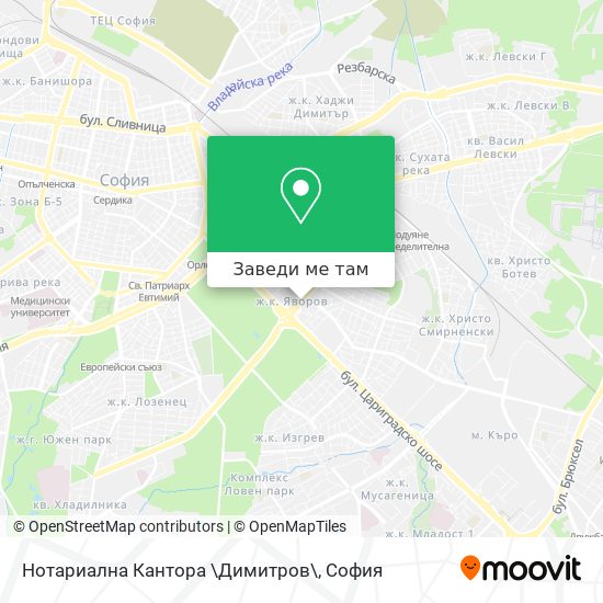 Нотариална Кантора \Димитров\ карта