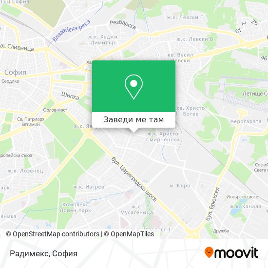 Радимекс карта