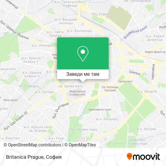 Britanica Prague карта