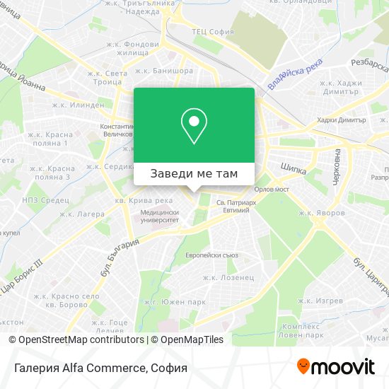 Галерия Alfa Commerce карта