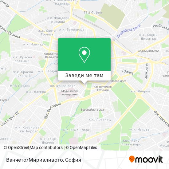 Ванчето/Миризливото карта