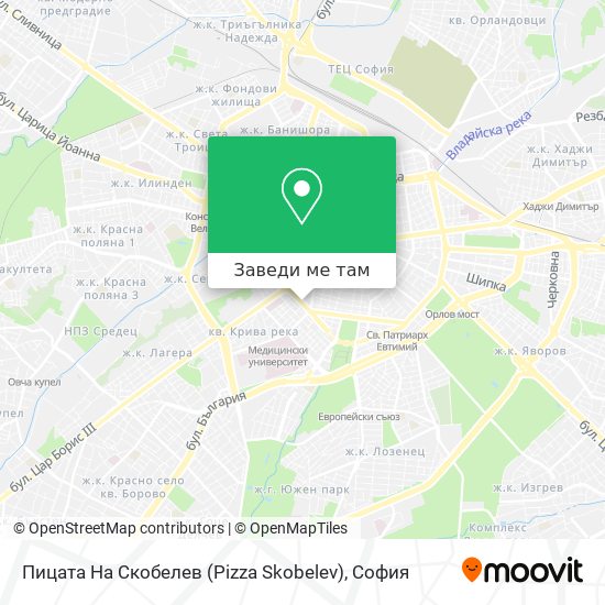Пицата На Cкобелев (Pizza Skobelev) карта