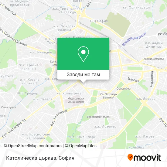 Католическа църква карта