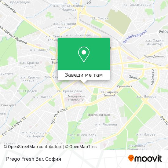 Prego Fresh Bar карта