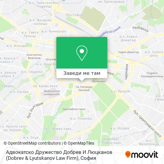 Адвокатско Дружество Добрев И Люцканов (Dobrev & Lyutskanov Law Firm) карта