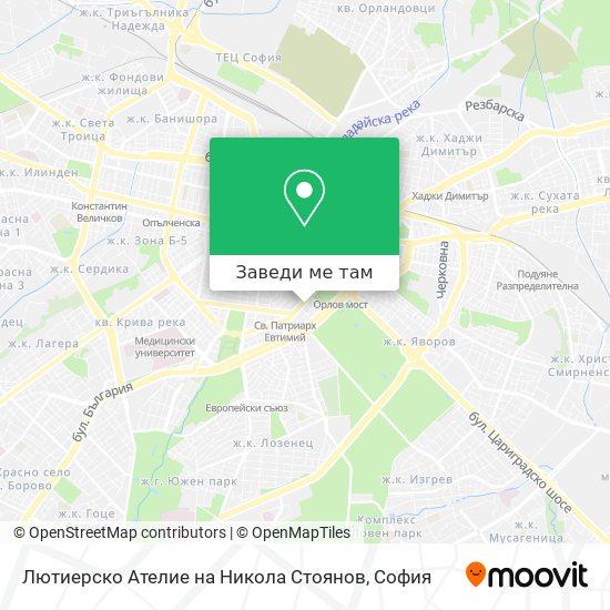 Лютиерско Ателие на Никола Стоянов карта