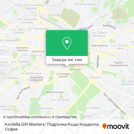 Kordella Gift Masters/ Подръчна Къща Корделла карта