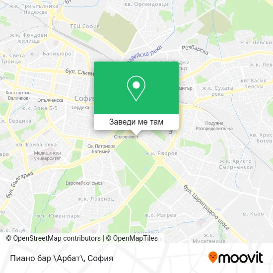 Пиано бар \Арбат\ карта