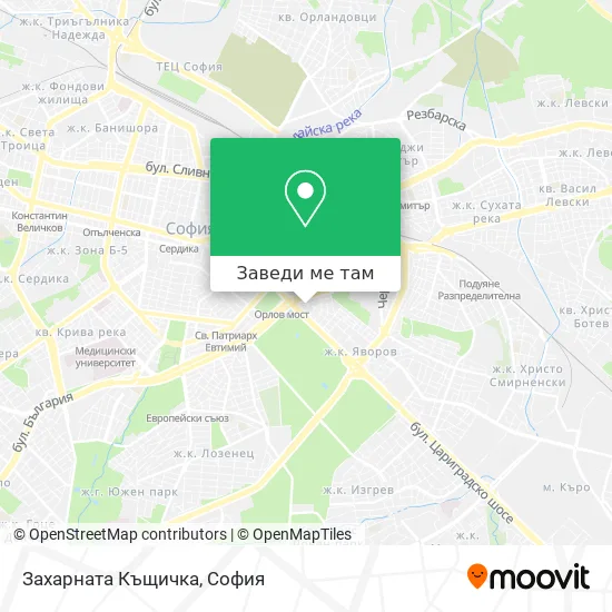 Захарната Къщичка карта