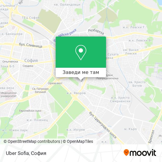 Uber Sofia карта