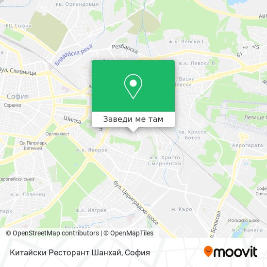 Китайски Ресторант Шанхай карта