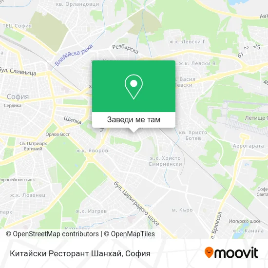 Китайски Ресторант Шанхай карта