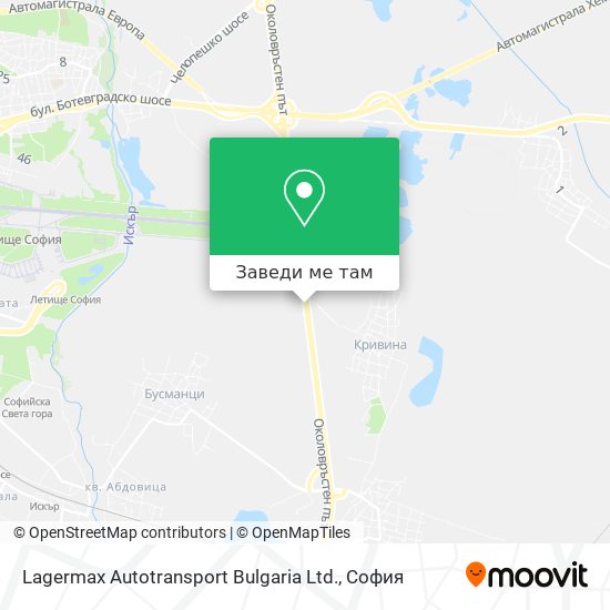 Lagermax Autotransport Bulgaria Ltd. карта