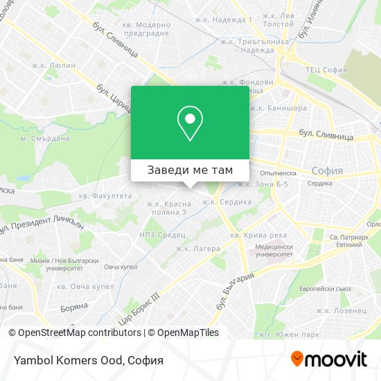 Yambol Komers Ood карта
