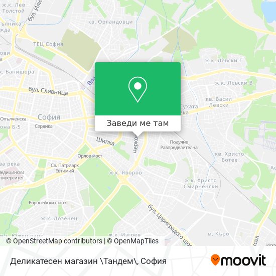 Деликатесен магазин \Тандем\ карта