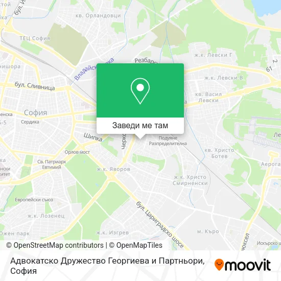 Адвокатско Дружество Георгиева и Партньори карта