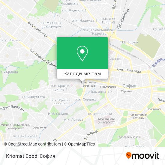 Kriomat Eood карта