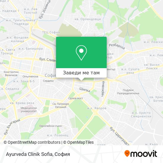 Ayurveda Clinik Sofia карта