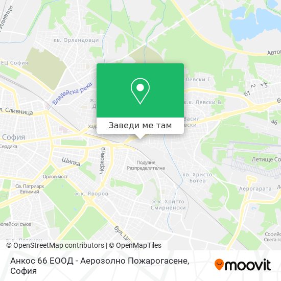 Анкос 66 ЕООД - Аерозолно Пожарогасене карта