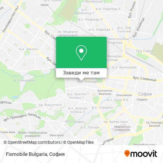 Fixmobile Bulgaria карта