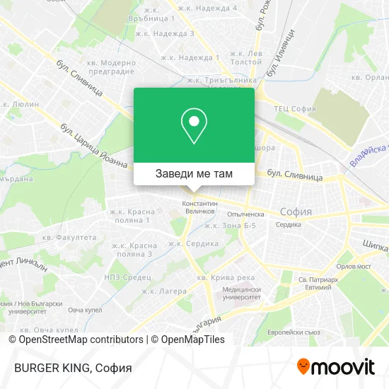 BURGER KING карта