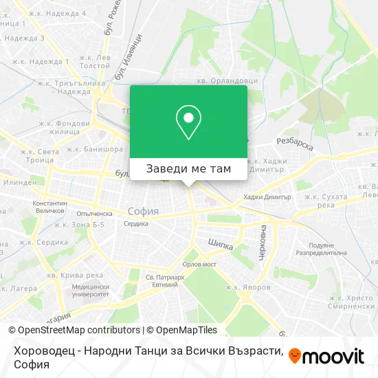 Хороводец - Народни Танци за Всички Възрасти карта