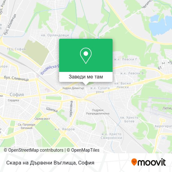 Скара на Дървени Въглища карта