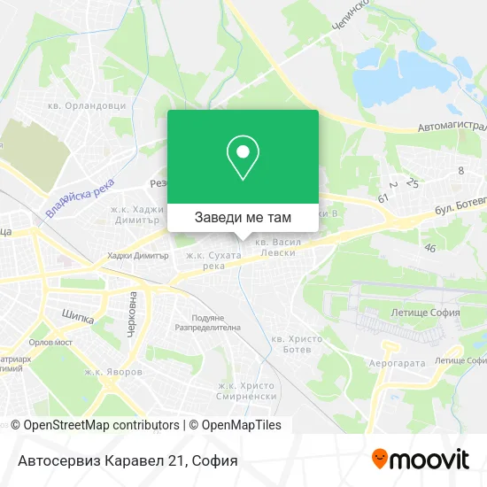 Автосервиз Каравел 21 карта