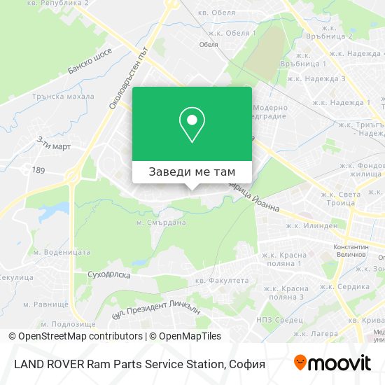 LAND ROVER Ram Parts Service Station карта